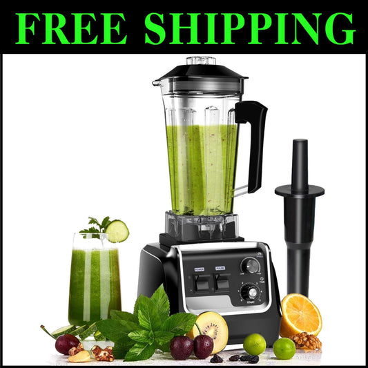 Versatile 2200W Blender for Smoothies & Juices - Perfect for Home & Commercial