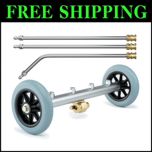 16-Inch Professional Underbody Pressure Washer Cleaner - Heavy Duty Car Care