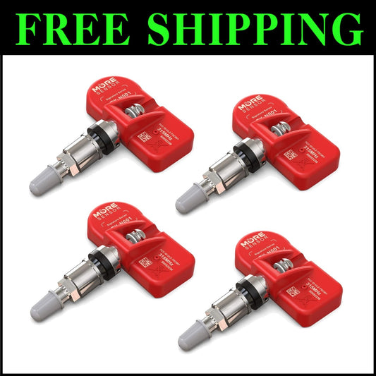 Accurate Sensor 4-Pack for Tire Pressure Monitoring - Long Lifespan & Easy Setup
