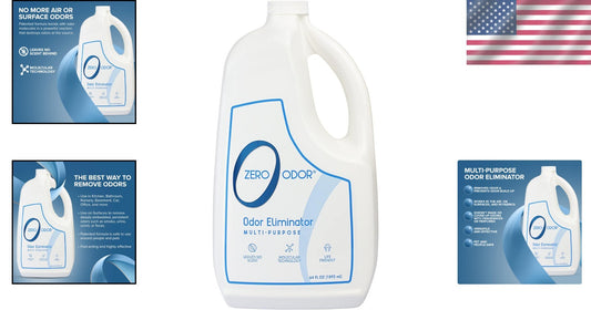 Versatile Unscented Odor Neutralizer Spray - Eliminate Smoke & Pet Odors, 64oz