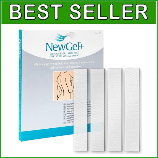 Advanced Silicone Scar Treatment Sheets - Medical Grade for All Scars, 4 Count