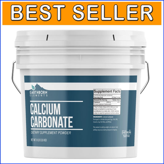 1 Gallon Calcium Carbonate Powder - Pure, Antacid & Versatile Unflavored Option
