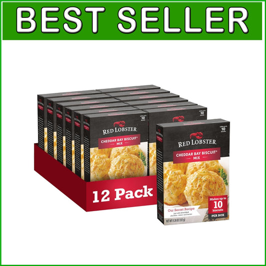 Easy Cheddar Bay Biscuit Mix - Pack of 12, Includes Garlic Herb Butter Seasoning