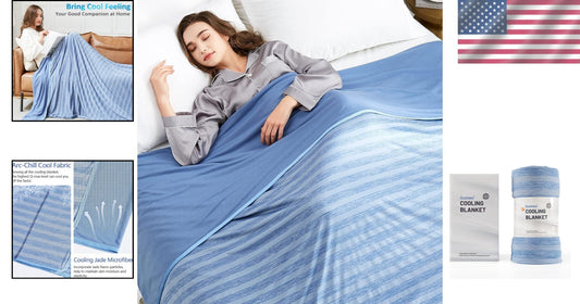 Arc-Chill 90"x90" Cooling Blanket with Uplifting Breathability for Summer