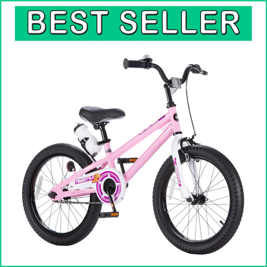 Adjustable 18 Inch Kids Bicycle with Water Bottle - Perfect for Learning Fun