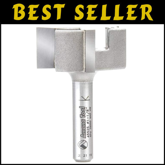 Carbide Tipped 1-1/2in Router Bit - 4 Flute Design for Ultimate Cutting Power