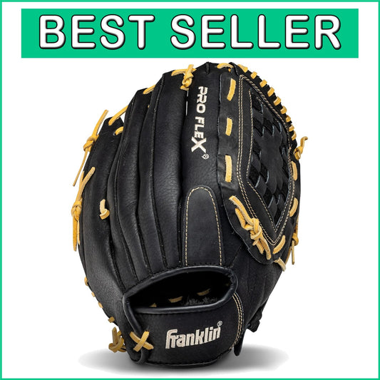 Durable 13-inch ProFlex Baseball/Softball Glove - Fast Play No Break-In Required