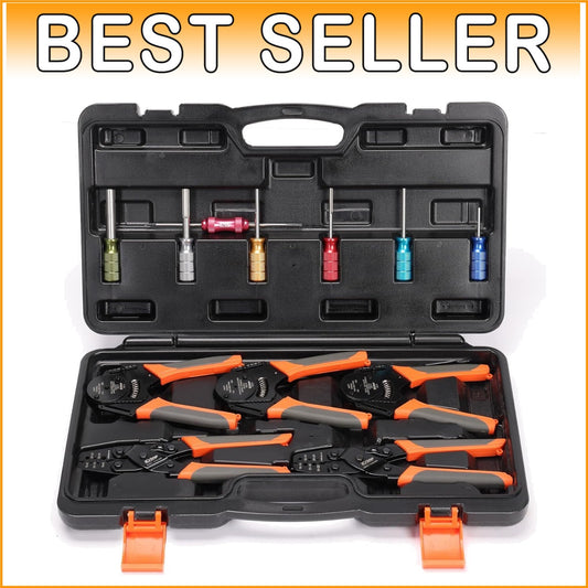 12-Piece Automotive Wiring Crimp Tool Set - Deutsch & Weather Pack Connectors