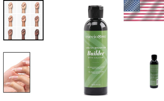 4 oz Pro Builder Gel - Glossy Finish, LED & UV Compatible, Long-Lasting Care