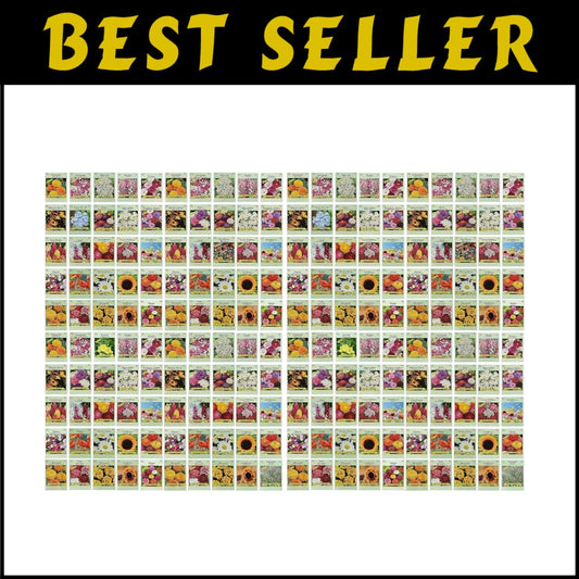 Create a Stunning Garden with 200 Assorted Flower Seed Packets – Easy Growing