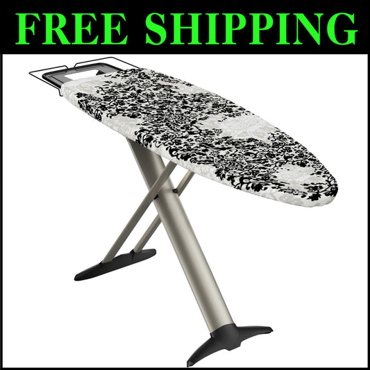 Pro Luxury Ironing Board 62x19 - Adjustable Height, Sturdy & Stylish Design