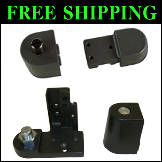 Heavy-Duty Aluminum Pivot Hinges for Commercial Storefront Doors - Dark Bronze