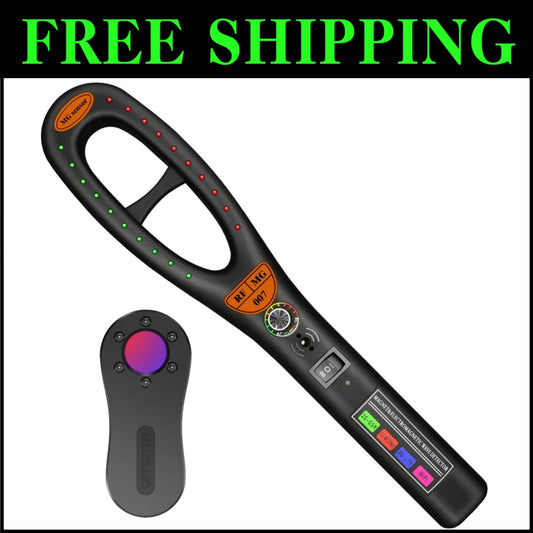 Rechargeable Camera Scanner - High Sensitivity Bug Detection for Home & Hotel