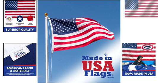 6x10 American Flag – Premium PolyMax Polyester for Indoor/Outdoor Display