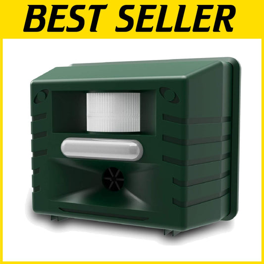 Adjustable Ultrasonic Animal Repeller - Waterproof with Extension Cord & 3 Modes
