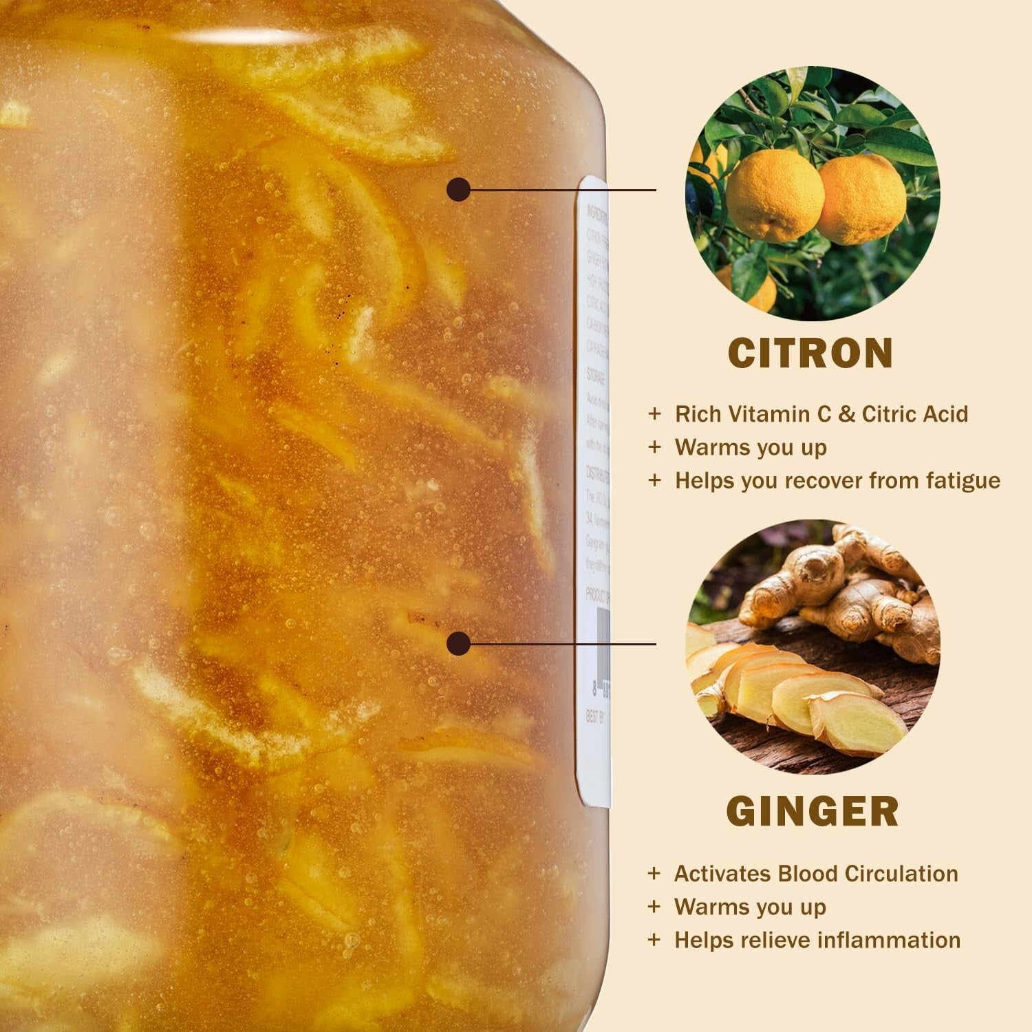 Korean Marmalade with Ginger & Yuzu - Perfect for Tea & Culinary Uses, 2 Pack
