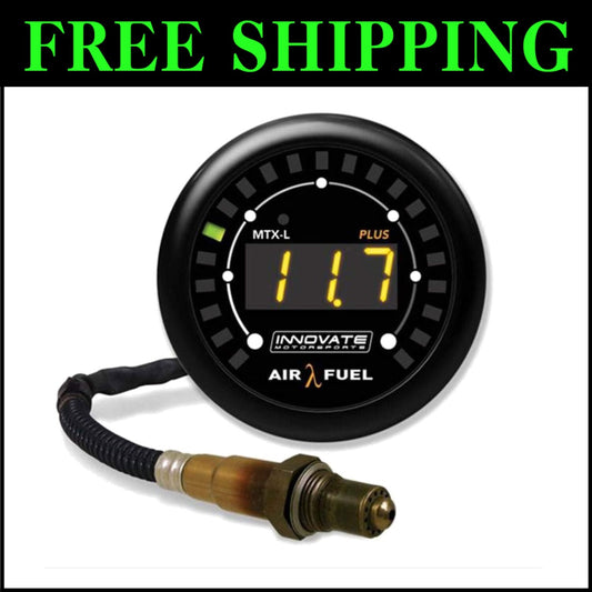 52mm MTX Series Wideband Gauge - Premium Black/White Display, Lightweight Design