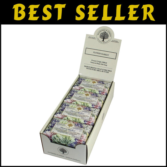 Elegant 8-Pack Natural Soap Bars with Shea Butter - French Triple Milled Quality