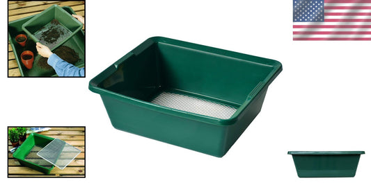 Multi-Purpose Garden Sieve - 13.8" Galvanized Sifter with Two Heavy-Duty Screens