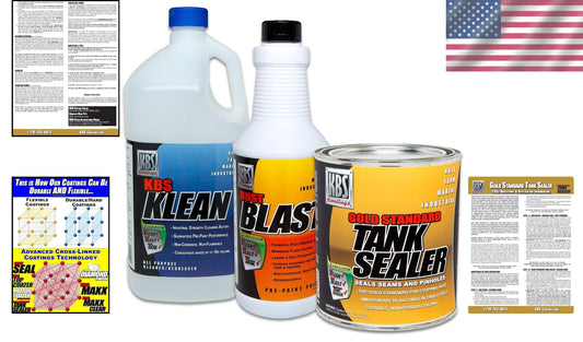 Flexible 25 Gallon Fuel Tank Sealer Kit - Complete Rust Prevention Solution