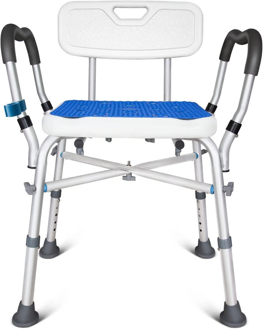 Adjustable Shower Bench for Elderly & Disabled - 550LB Heavy Duty Chair
