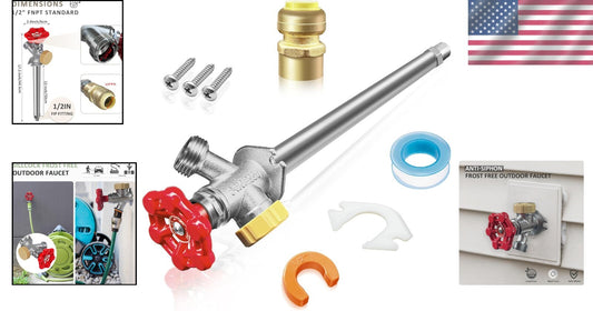 Corrosion-Resistant 12-Inch Anti-Siphon Sillcock for Efficient Outdoor Plumbing