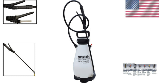 Versatile 2-Gallon Sprayer with 7 Nozzles for Lawn Care and Commercial Use