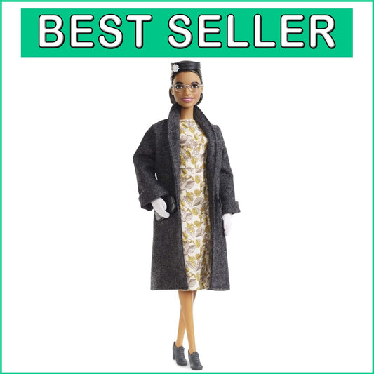 Inspiring Women Series Rosa Parks Doll with Fashion Accessories & Display Stand