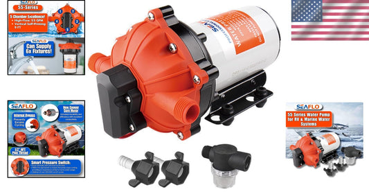 Powerful 55-Series Self-Priming Diaphragm Pump - Quiet 5.5 GPM Water Solution