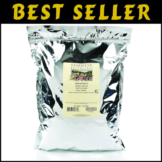 1 lb of Cut & Sifted Catnip in Resealable Bag - Perfect for Playful Cats