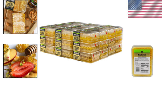 36-Pack Fresh Raw Honeycomb - 100% Natural with No Additives or Preservatives