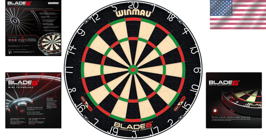 High-Performance Blade 6 Dartboard - Official Specs and Minimal Bounce Outs