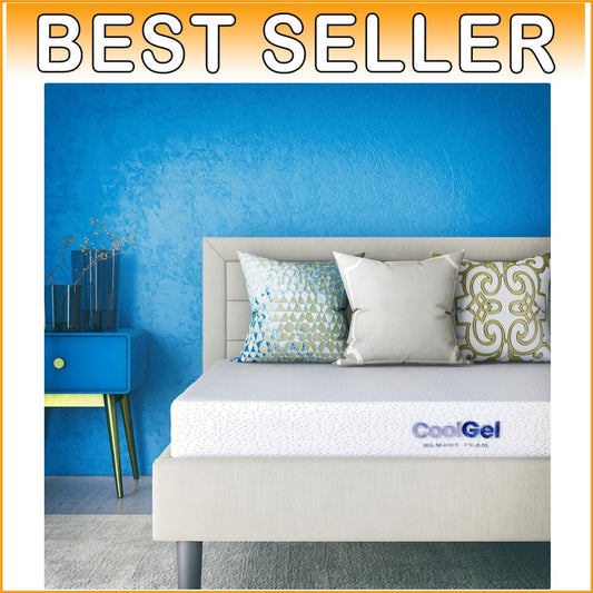 Breathable Twin Cooling Mattress 6-Inch Gel Memory Foam - Eco-Friendly Design