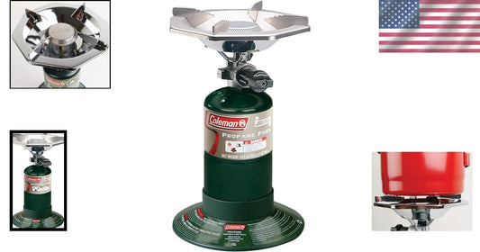 Efficient Camping Stove with 10,000 BTUs & Pressure Regulator for Outdoors