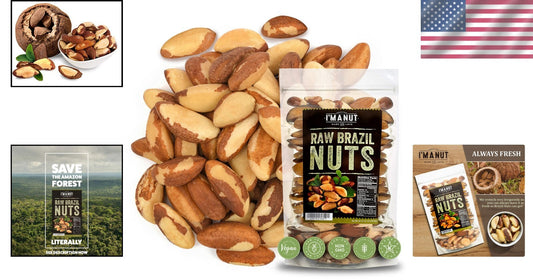 Eco-Friendly Raw Brazil Nuts 64 oz | Certified Kosher, Nutritious & Delicious