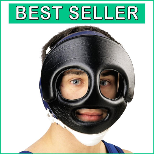 Essential Wrestling Face Guard with Total Padding - Unisex Adult Protection