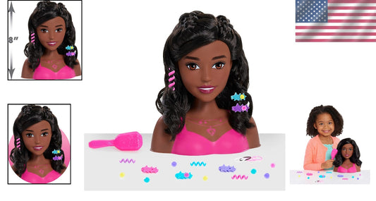 Fashionistas 8-Inch Styling Head with 20 Hair Accessories for Creative Play