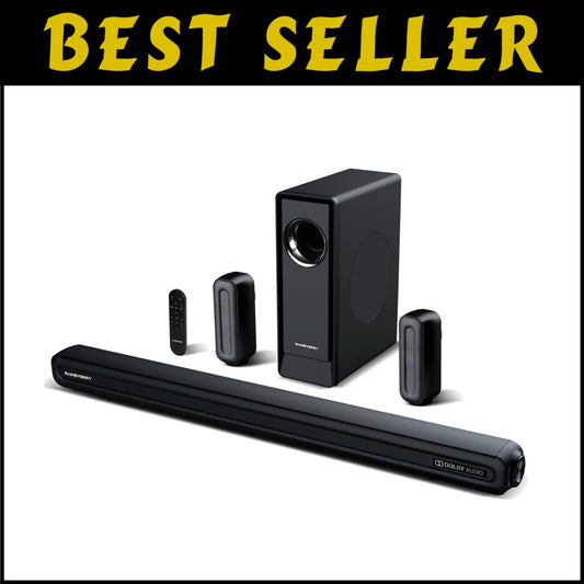 5.1 CH Surround Sound Bar with Wireless Subwoofer & Bluetooth 5.3 - Dolby Audio