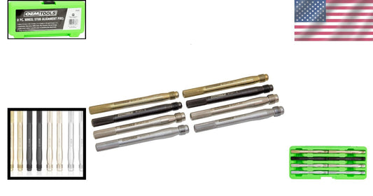 8-Piece Wheel Stud Alignment Kit - Safe, Color-Coded Tool for Multiple Vehicles
