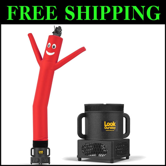 7ft Inflatable Tube Man - Wacky Waving Air Dancer with Weather-Resistant Blower