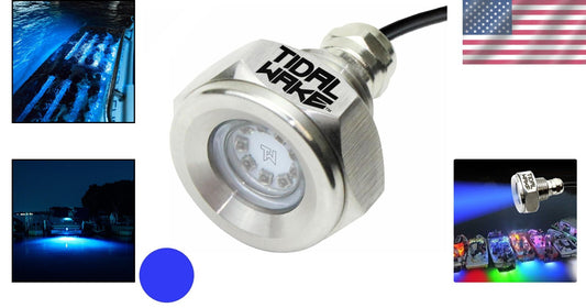 Ultra Bright 1800 Lumen LED Boat Drain Plug Light - Quick Connect & Waterproof