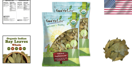 Kosher Organic Bay Leaves 1.5 lbs - Ideal for Flavorful Cooking and Seasoning