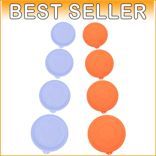 Durable 8 Pack Silicone Lids for Pyrex – Multi-Size Leak-Proof Kitchen Solution