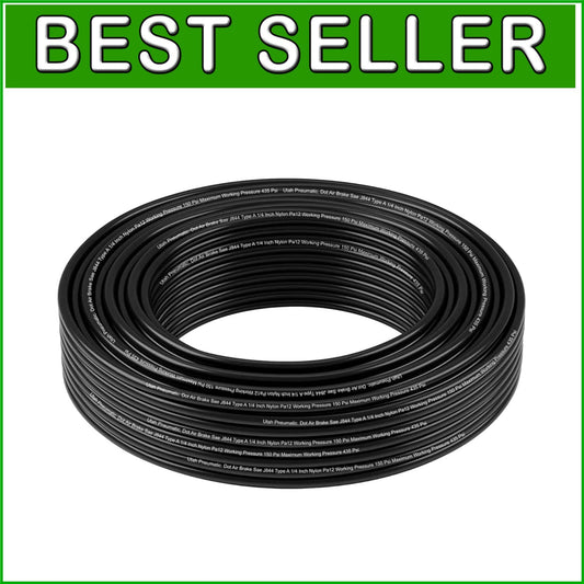 100 Feet 1/4 Inch DOT Approved Nylon Air Hose for Air Brake & Fluid Transfer