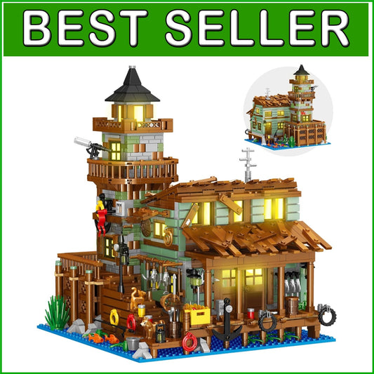STEM Architecture Building Kit: Fishing Village Store House with 1881 Pieces