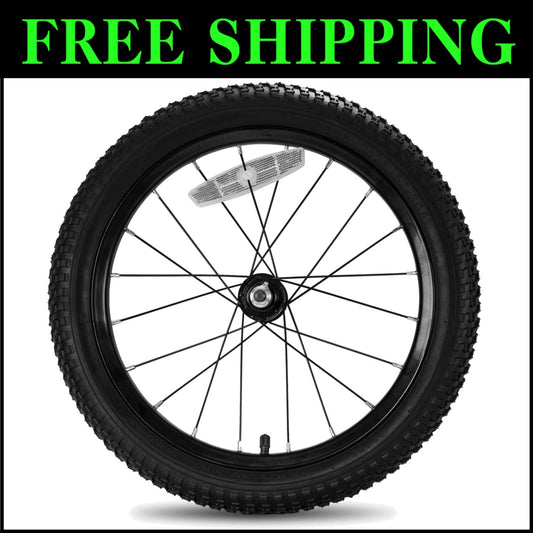 Kids Bike Front Wheels - 16 Inch Solid Rubber Tires for Smooth Riding Experience