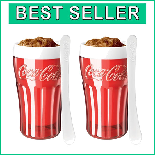 Coca-Cola Float & Slushy Maker Set of 2 - Retro Smoothie & Slushie Cups