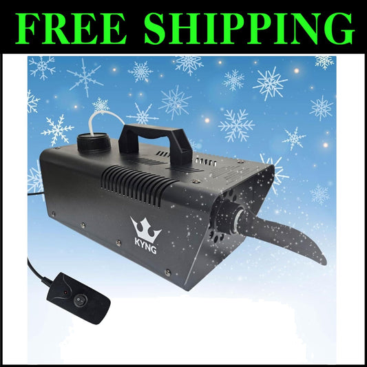 650W Wired Remote Snow Machine - Perfect for Christmas Parties & Events