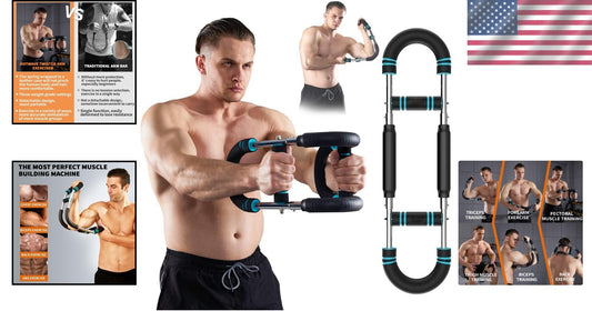 Adjustable Twister Arm Exerciser - Portable Strength Training Equipment in Blue
