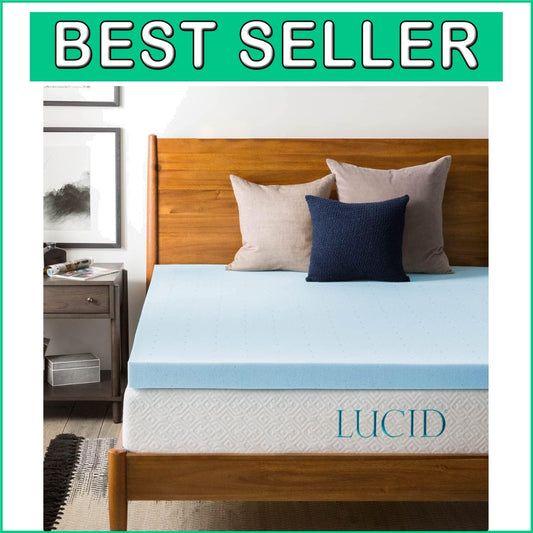 Enhance Sleep with 3-Inch King Gel Memory Foam Topper - Plush & Comfortable